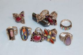 Sterling Silver and Stone Rings