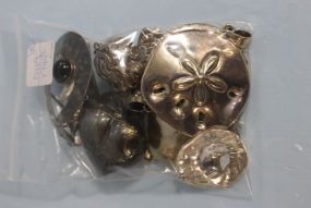 Ten Sterling Silver Pendants