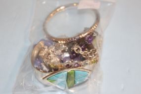 Eight Sterling Silver Bracelets