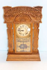 Oak Ingraham Mantle Clock