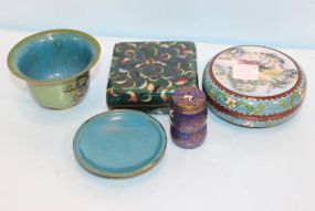 Four Cloisonne Boxes