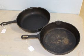 Two Cast Iron Skillets