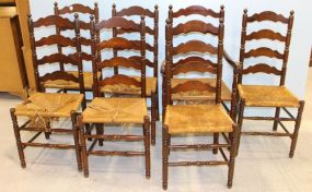 Seven Ladder Back Chairs