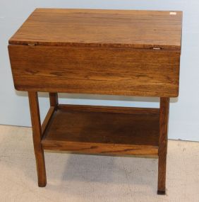 Oak Drop Leaf Side Table