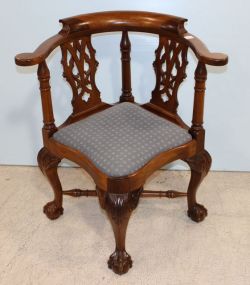 Chippendale Style Corner Chair