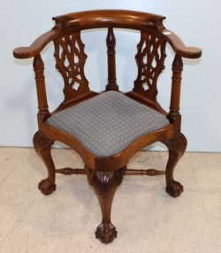 Chippendale Style Corner Chair