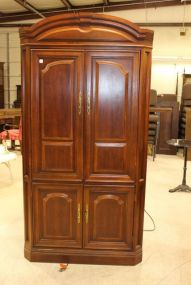 Four Door Mahogany Entertainment Center