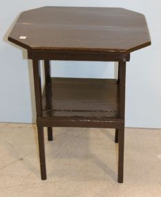 Brown Painted Octagon Top Table