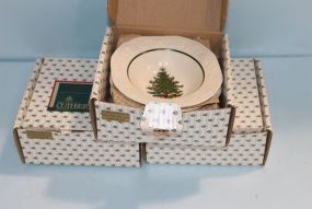 Set of Twelve Cuthbertson Christmas Tree Dishes