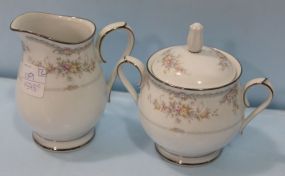 Noritake Veranda Creamer and Sugar Bowl