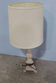 White Italian Made Lamp with Shade