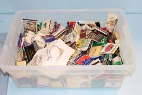 Plastic Bin of Match Books