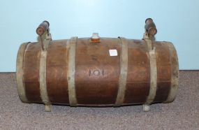 Old Oak Keg with Metal Straps