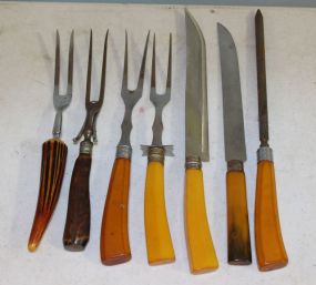 Group of Celluloid Carving Utensils