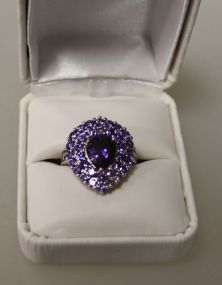 Large Amethyst Dinner Ring