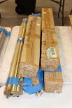 Contractor Mixed Lot of Polished Brass Ceiling Fan Poles