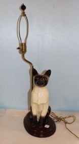 Beswick Siamese Cat on Stand as Lamp
