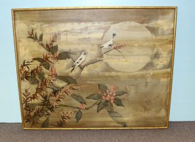 Large Oriental Style Painting Lee Reynolds Burr Studios