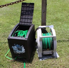 Pair of Hose Reels with Hoses