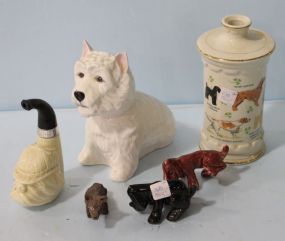 Group of Collectible Dog Themed Items