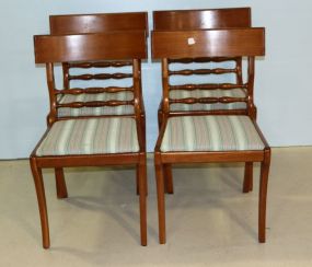 Set of Four Saber Leg Side Chairs