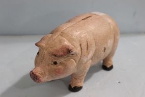 Reproduction Cast Iron Pig Bank