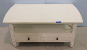 Klausner White Two Drawer Coffee Table