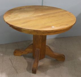 Oak Pedestal Table