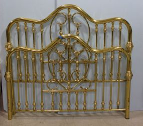 Full Size Brass Plated Bed