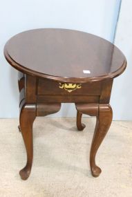 Oval Mahogany Side Table
