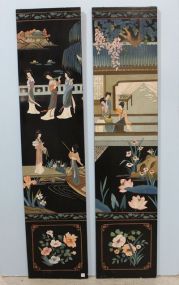 Two Panels of Oriental Screen