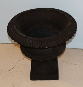 Short Black Cast Iron Planter