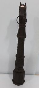 Cast Iron Horse Head Hitching Post