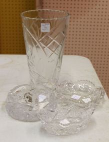 Group of Cut Glass Pieces