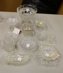 Pressed Glass Group of Items