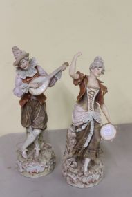 Pair of Royal Dux Figures
