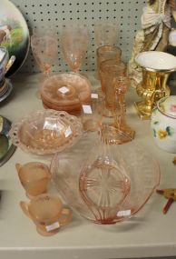 Etched Glass Group Lot