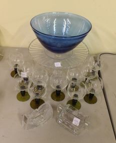 Glass Group of Table Pieces