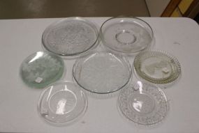 Group Lot of Various Glass Plates