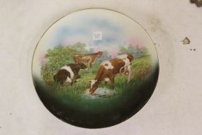 Large China Charger of Cows