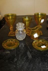 Group of Heisey Glass Pieces
