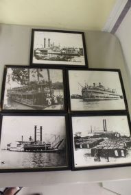 Five Pictures of Steamboats