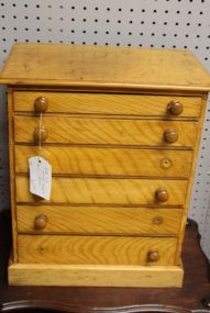 Small, Six Drawer, Oak Cabinet