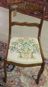 Mahogany Rose Carved Chair
