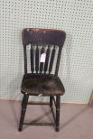 Early Black Spindle Back Chair