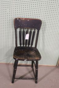 Early Black Spindle Back Chair