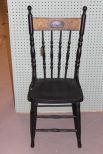 Black and Gold Spindle Back Chair