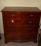 Early Mahogany Five Drawer Chest