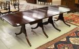 Mahogany, Duncan Phyfe, Drop Leaf Table with Four Leaves