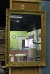 Carved Gold Rectangle Mirror